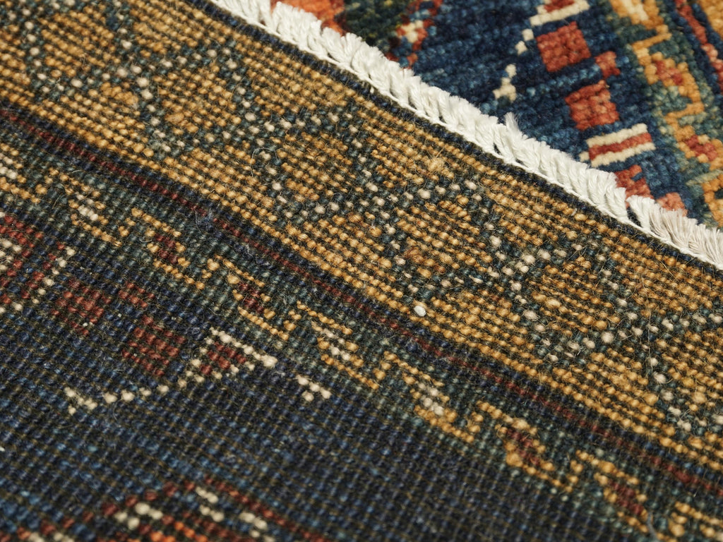 2x3 Ft Blue Ersari Rug - Afghan Tribal Area Rug