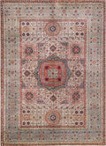 6x9 Ft Red Mamluk Rug - Hand Knotted Oriental Rug