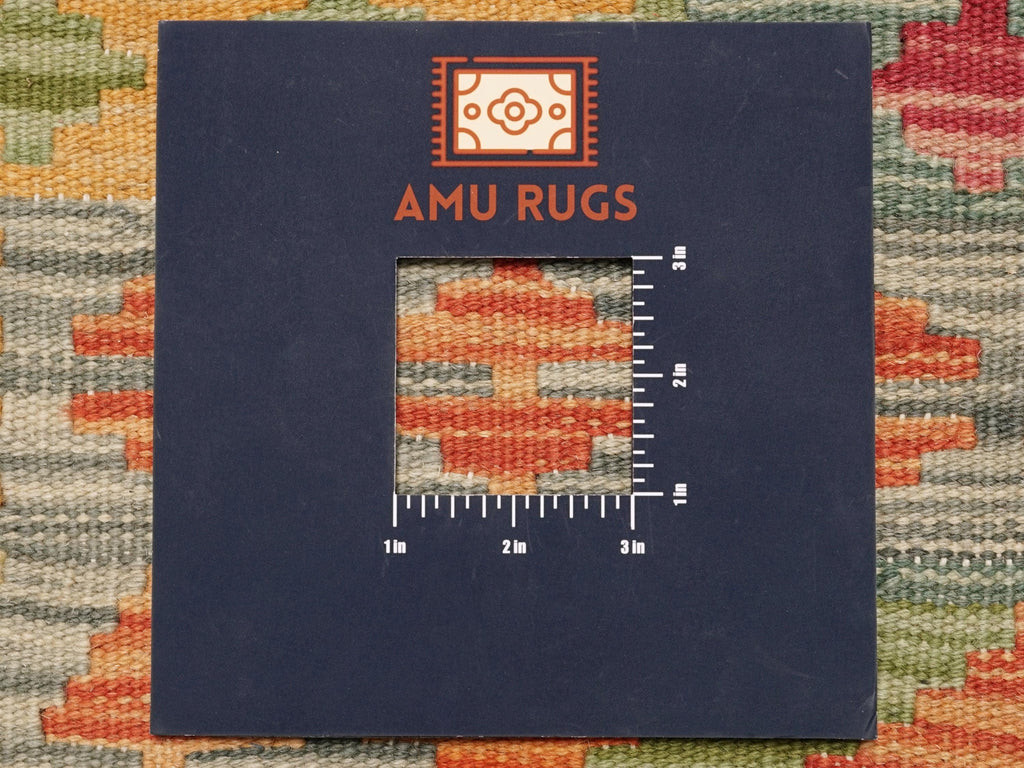 6x8 Ft Colorful Kilim Rug - Traditional Afghan Flatweave