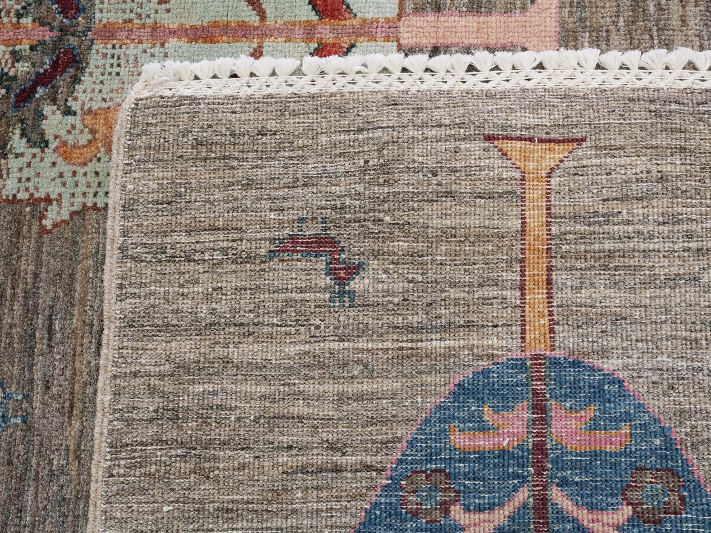 6x7 Ft Hand Knotted Tree of Life Rug - Afghan Wool Rug