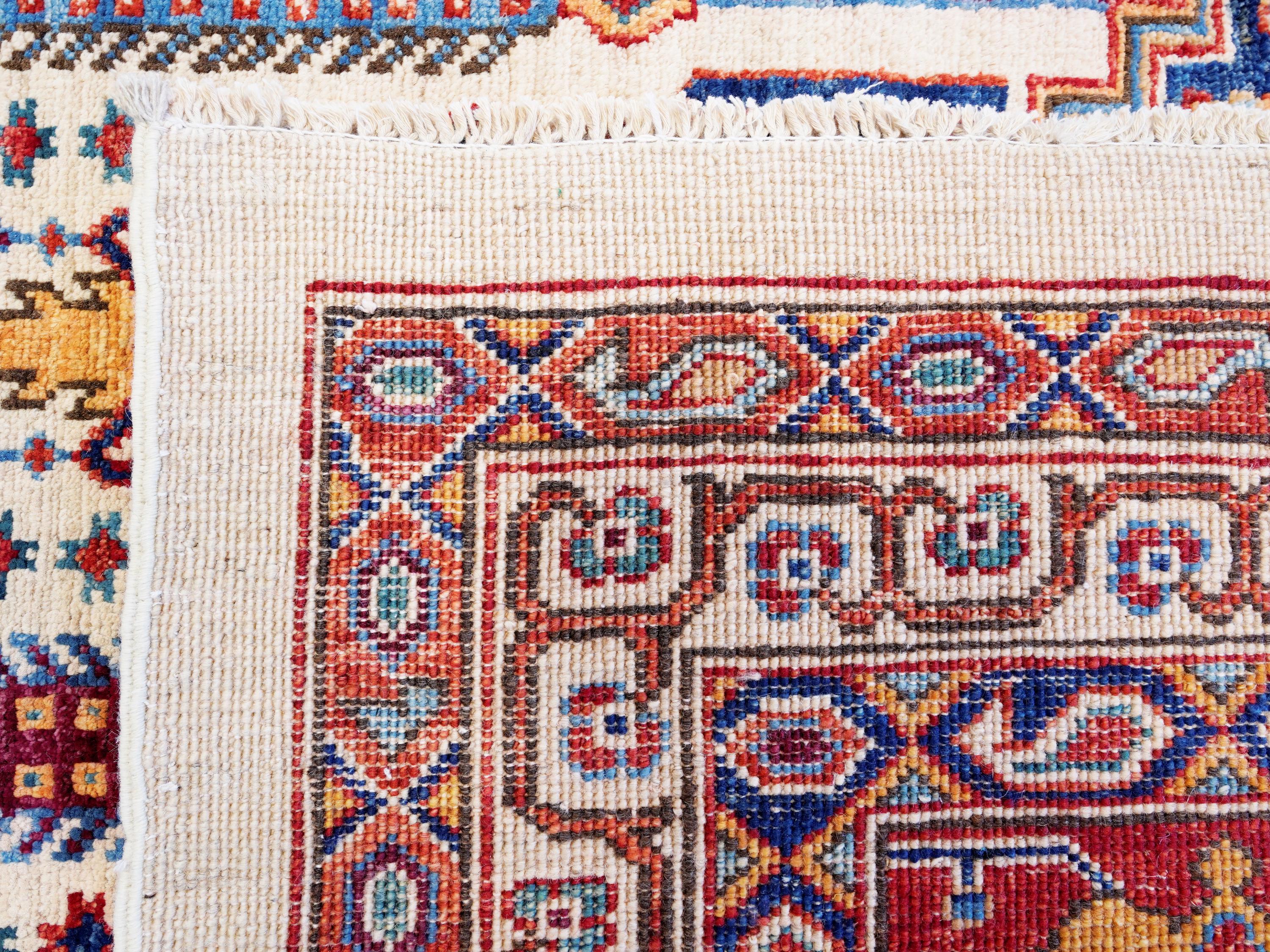 12x15 Ft Hand Knotted Red Heriz Rug - Traditional Oriental Area Rug