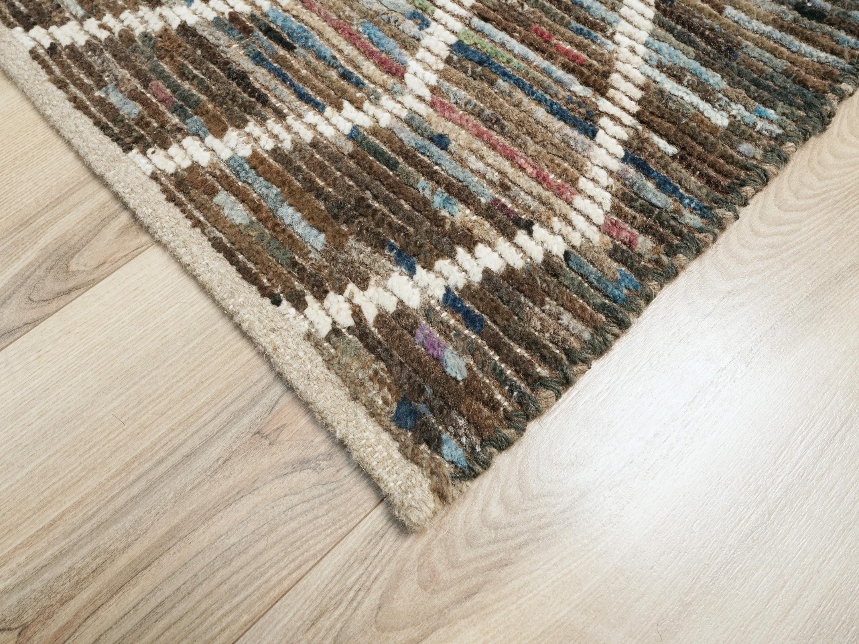 3x5 Ft Colorful Moroccan Rug -  Afghan Wool Area Rug