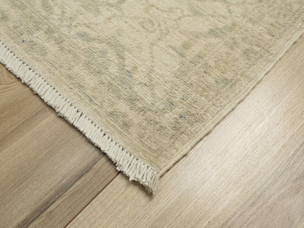 3x5 Ft White Heriz Rug - Ghazni Wool - Oriental Area Rug