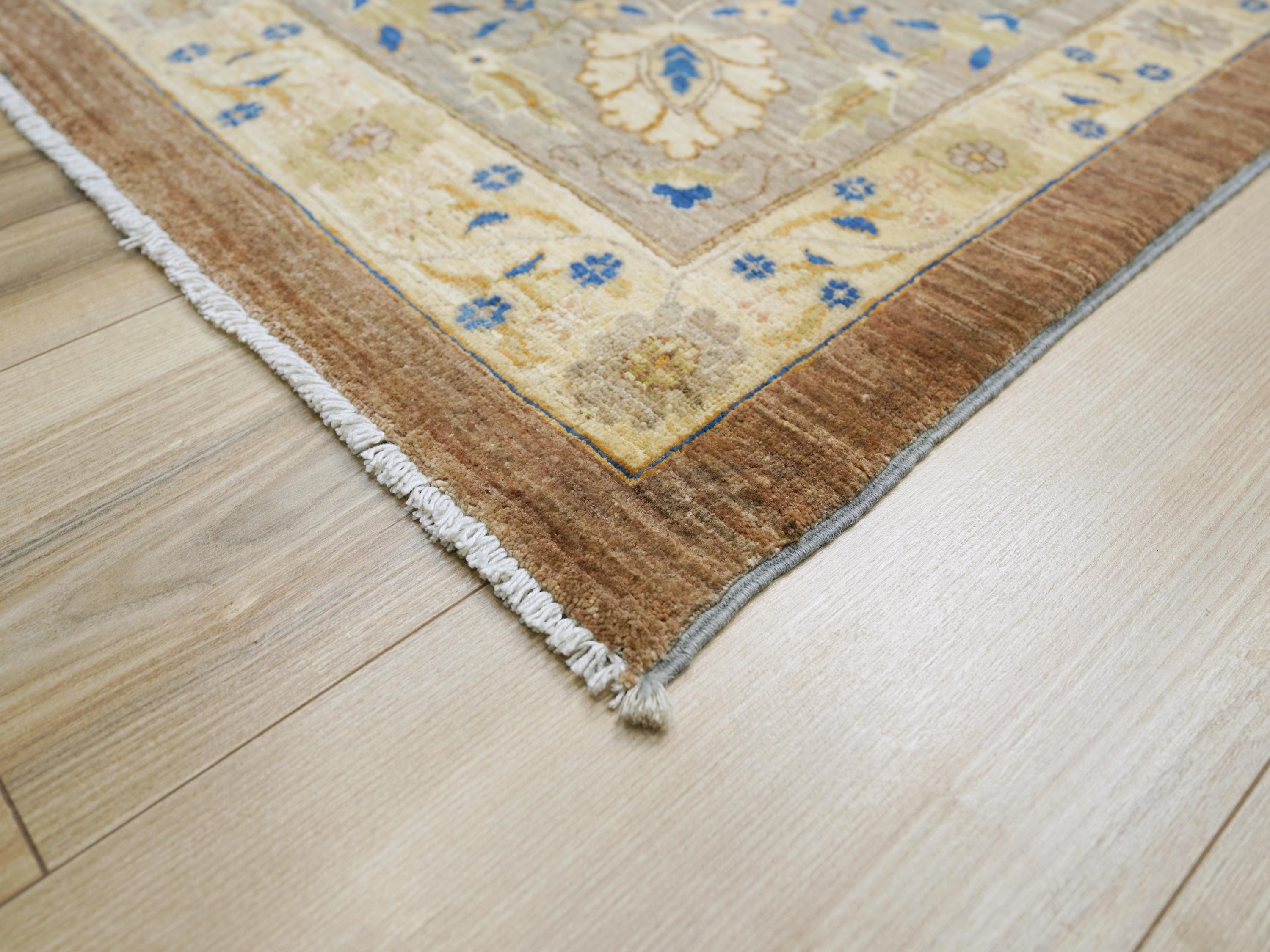 9x13 Ft Brown Bidjar Rug - Hand Knotted Oriental Area Rug - Persian Design