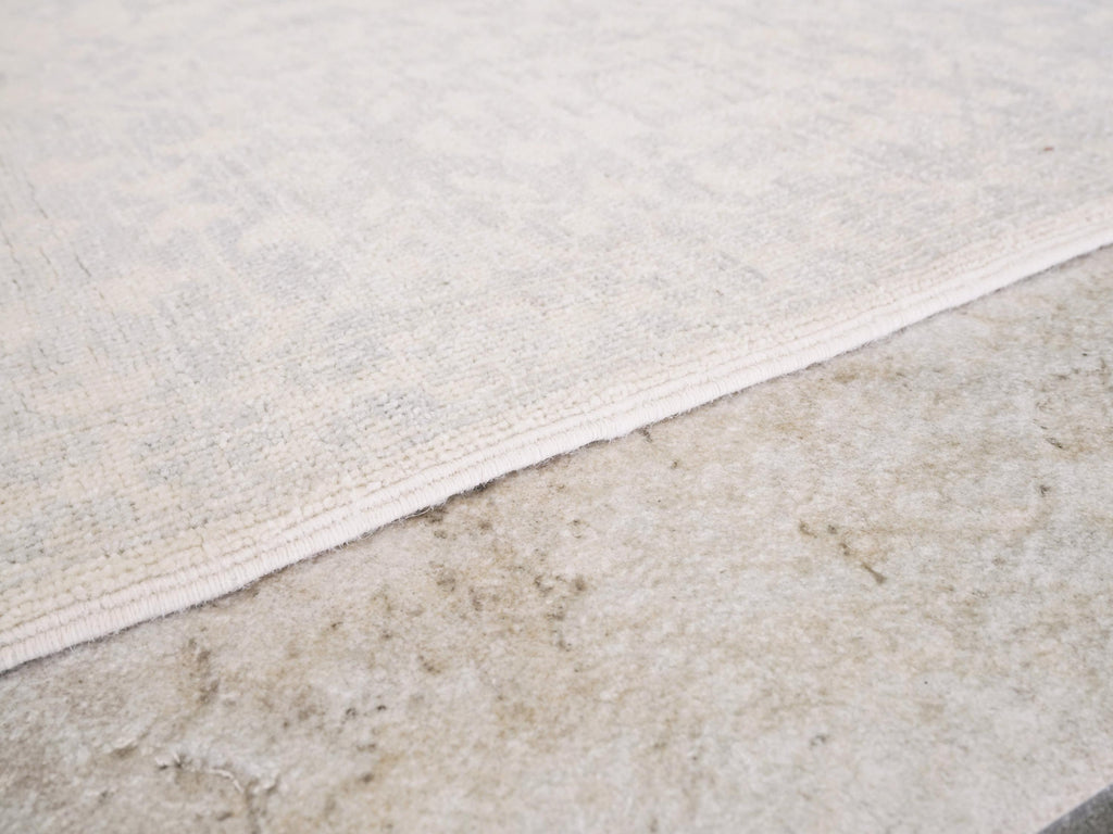 6x9 Ft White Vintage Heriz Rug - Afghan Handmade Area Rug