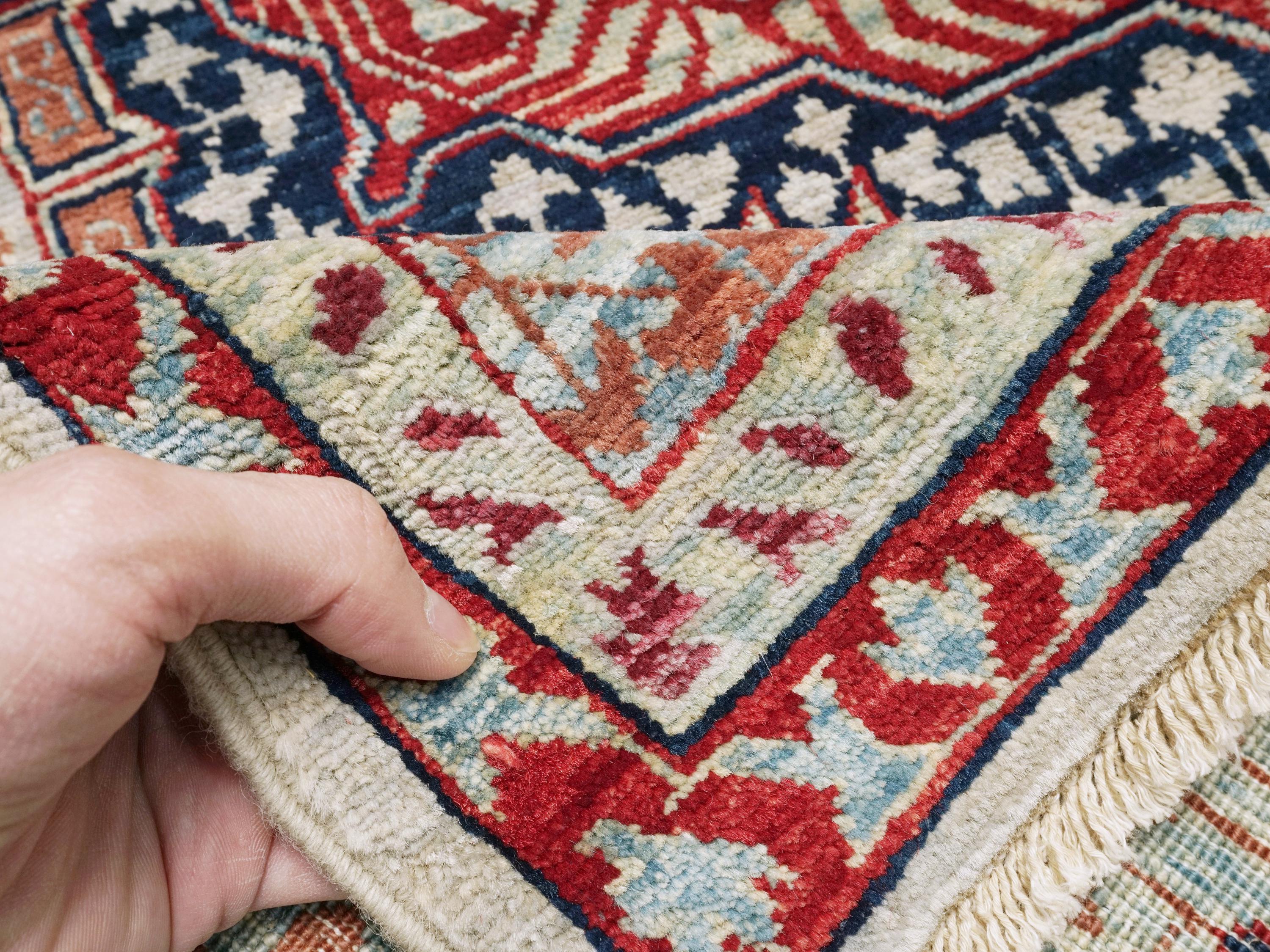 6x9 Ft Red Mamluk Rug - Hand Knotted Oriental Rug