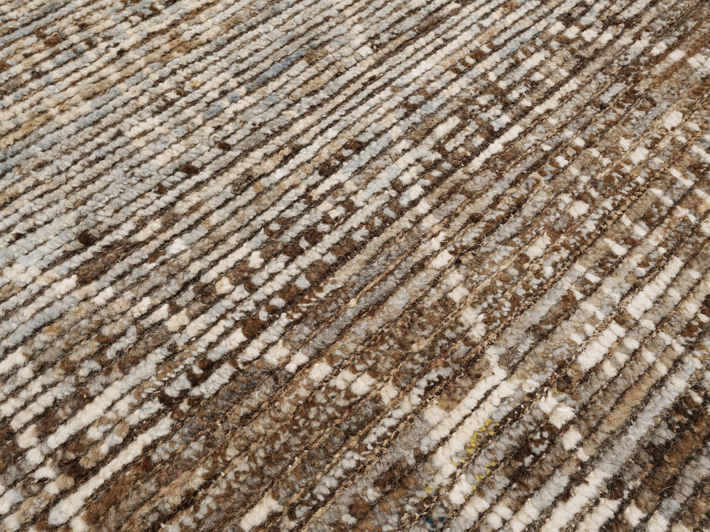 7x10 Ft Brown Moroccan Rug - Hand Knotted Area Rug