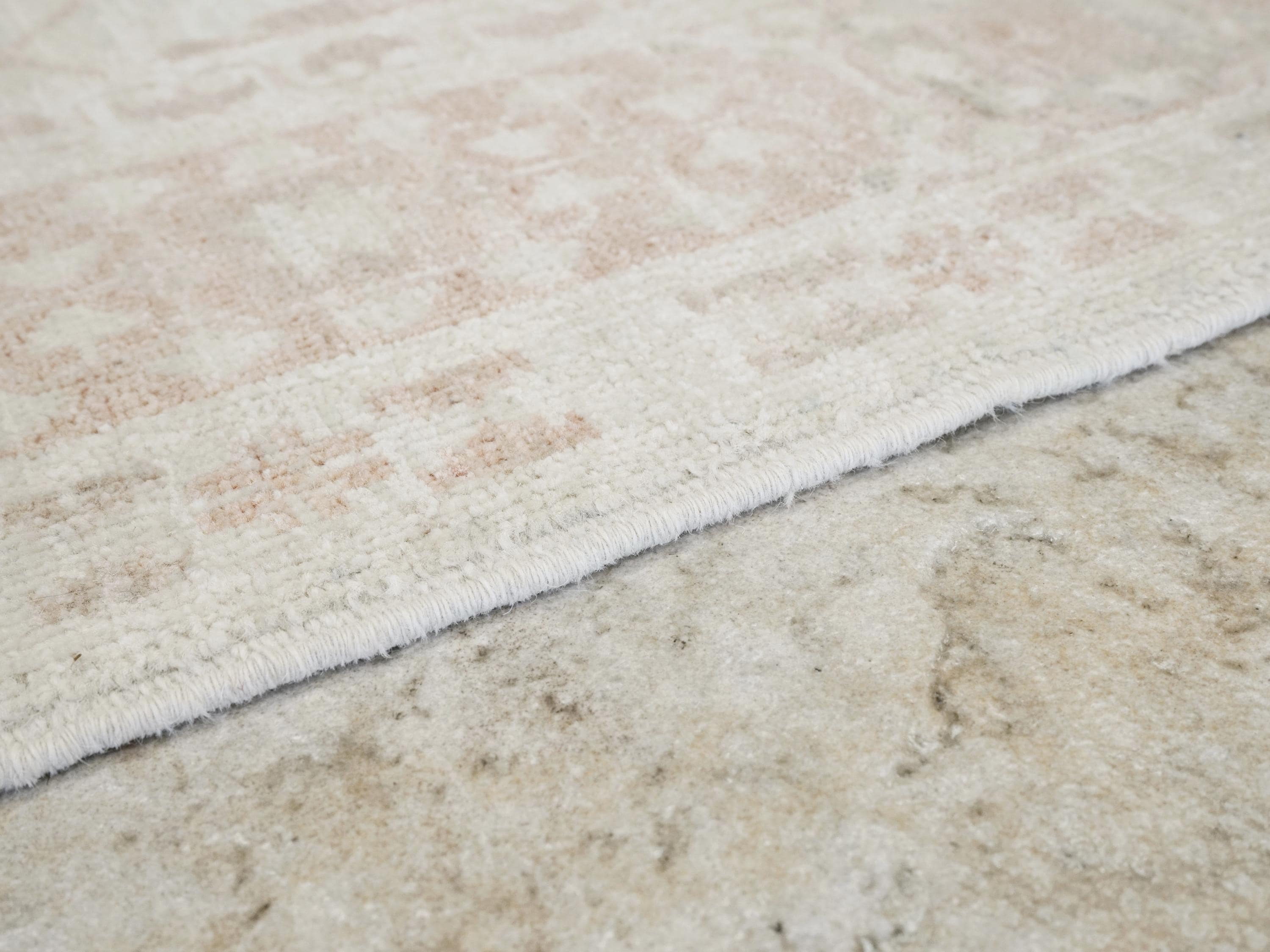 4x6 Ft Beige Heriz Rug - Handmade Vintage Oriental Rug