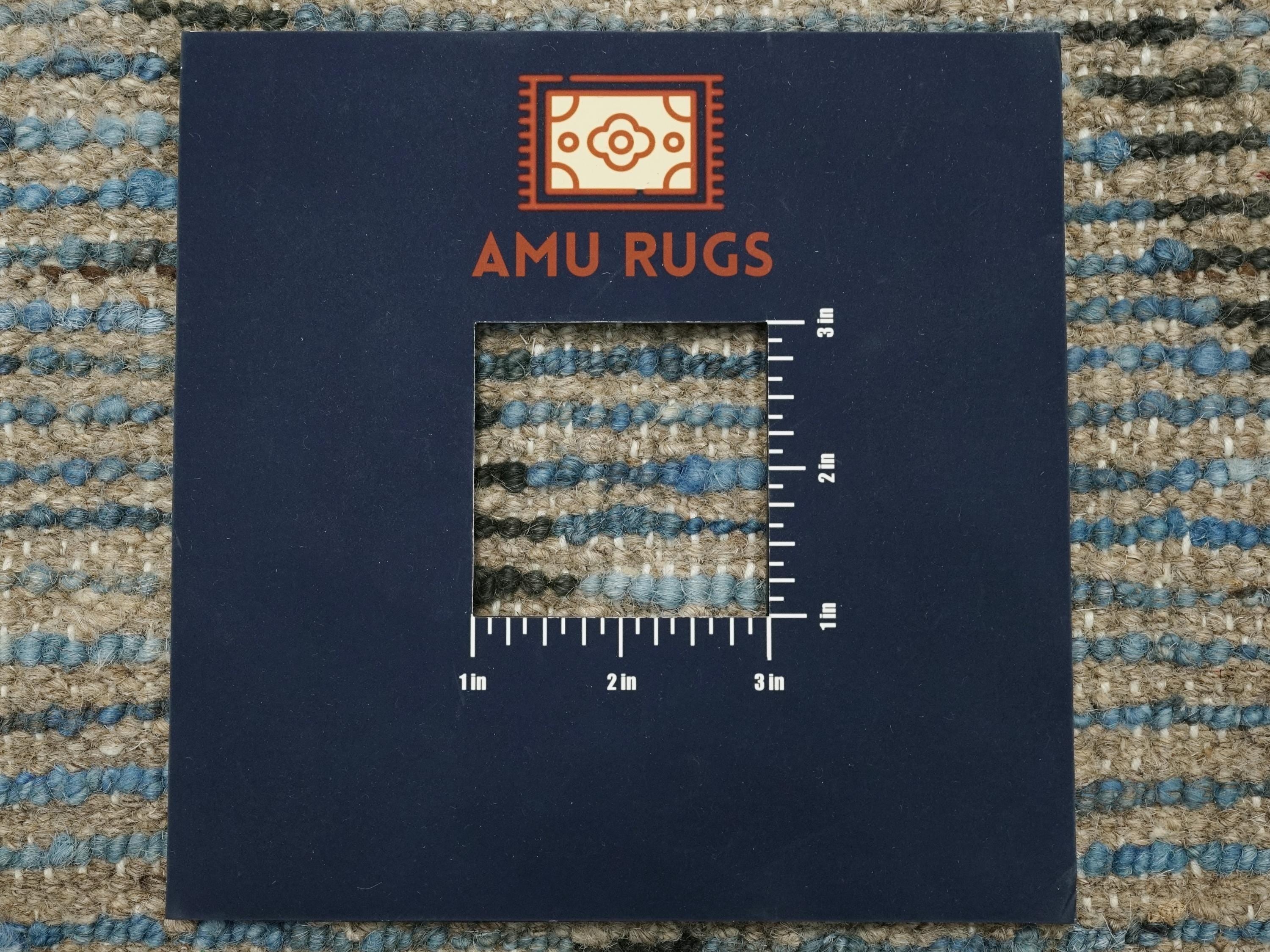 9 Ft Blue Moroccan Runner Rug - Afghan Handmade Wool Rug