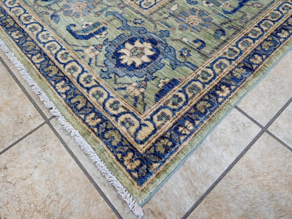 9x12 Ft Green Bidjar Rug - Afghan Oriental Area Rug