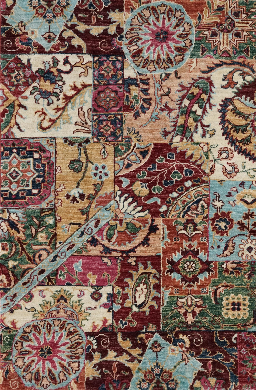 3x4 Ft Hand Knotted Gabbeh Wool Rug - Oriental Area Rug