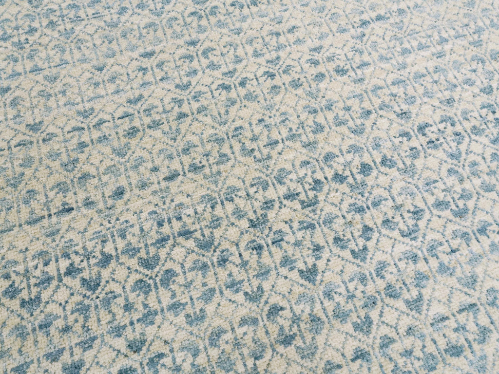 9x12 Ft Light Blue Gabbeh Rug - Hand Knotted Area Rug