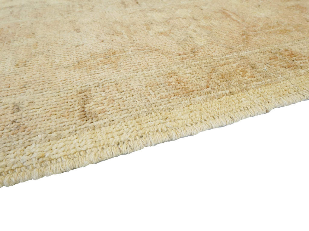 9x12 Ft Beige Ushak Rug - Hand Knotted Afghan Oriental Rug