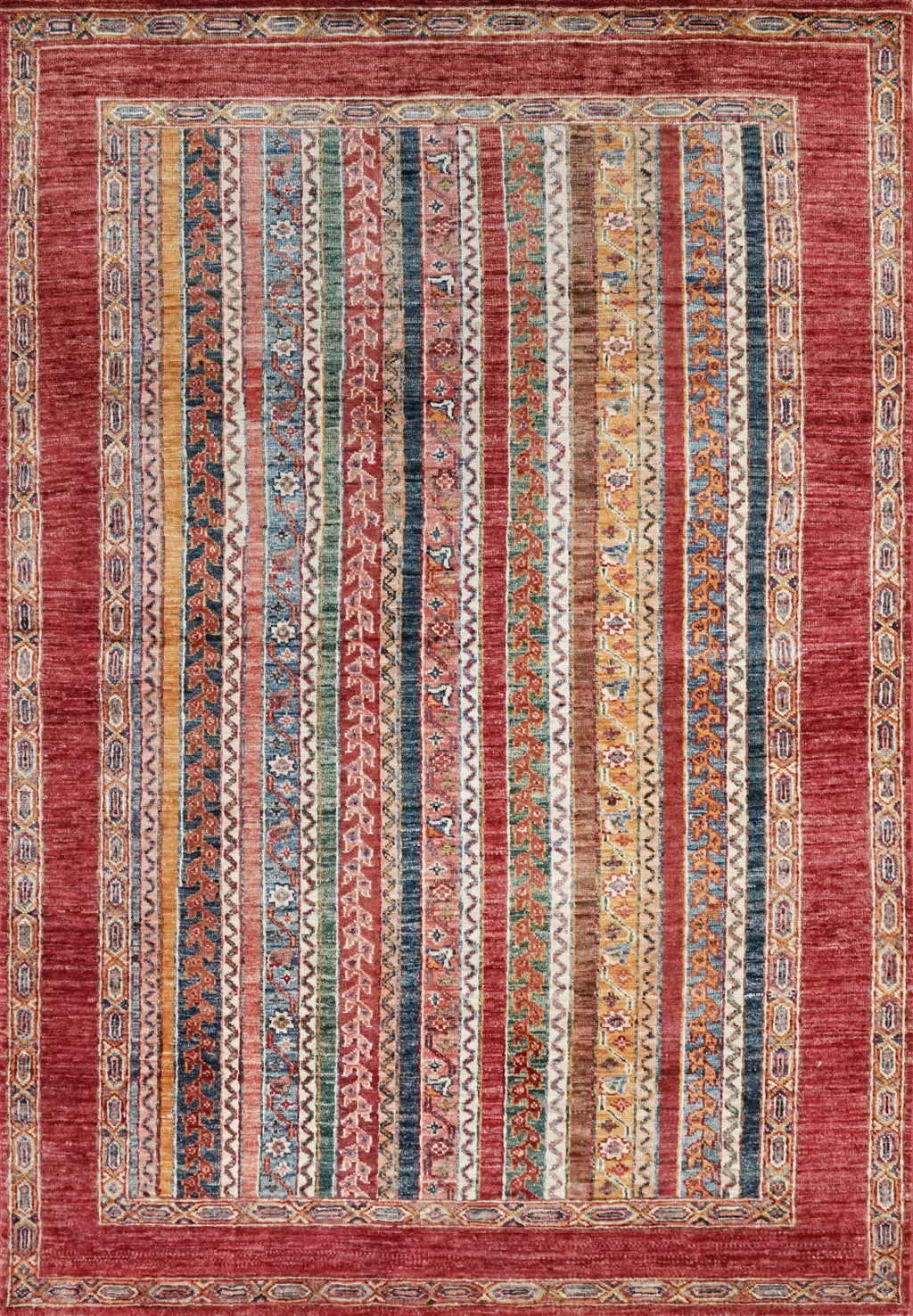 4x6 Red Heriz Rug - Afghan Wool - Handmade Oriental Area Rug