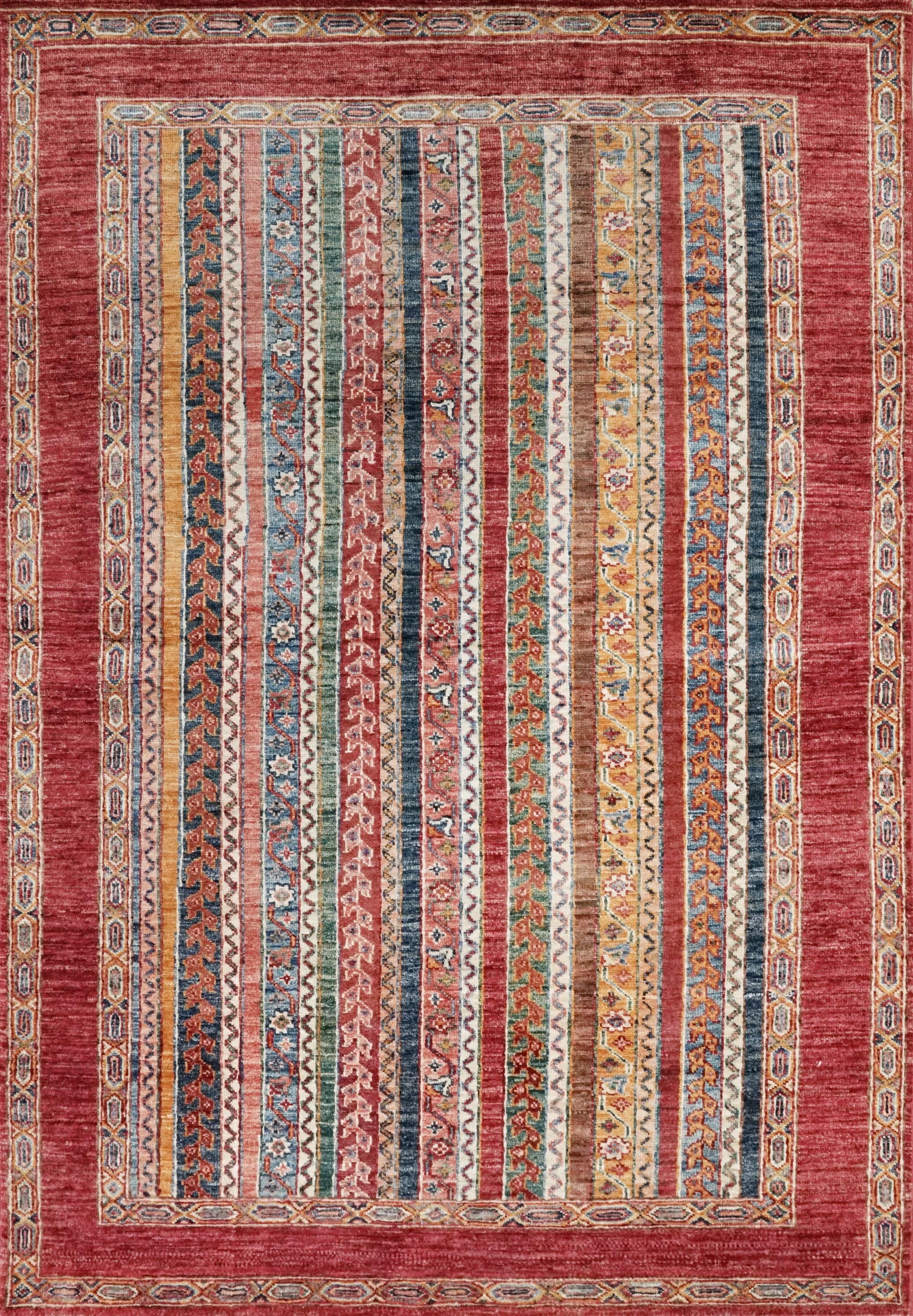 4x6 Red Heriz Rug - Afghan Wool - Handmade Oriental Area Rug