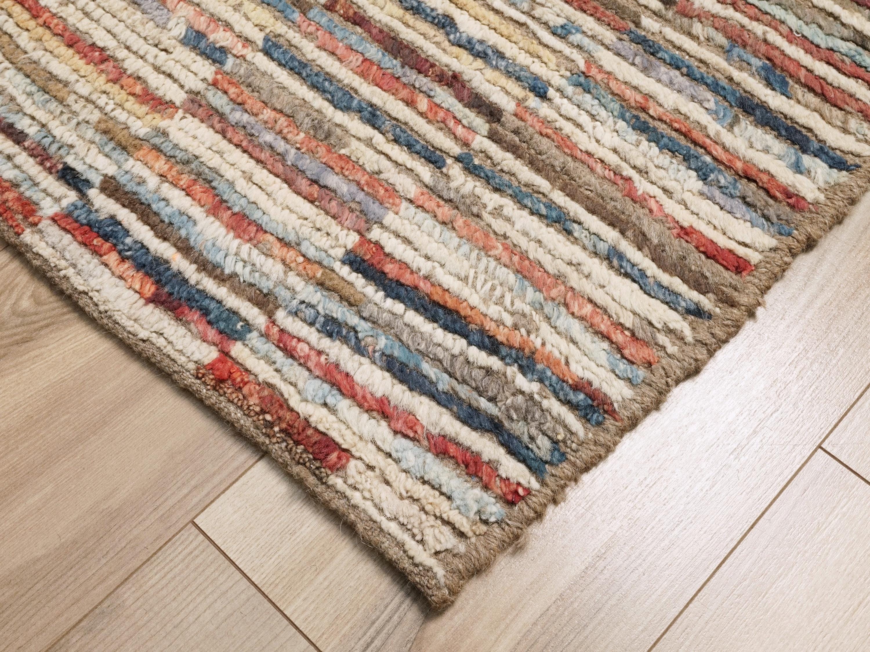 5x8 Ft Colorful Moroccan Rug - Wool Area Rug