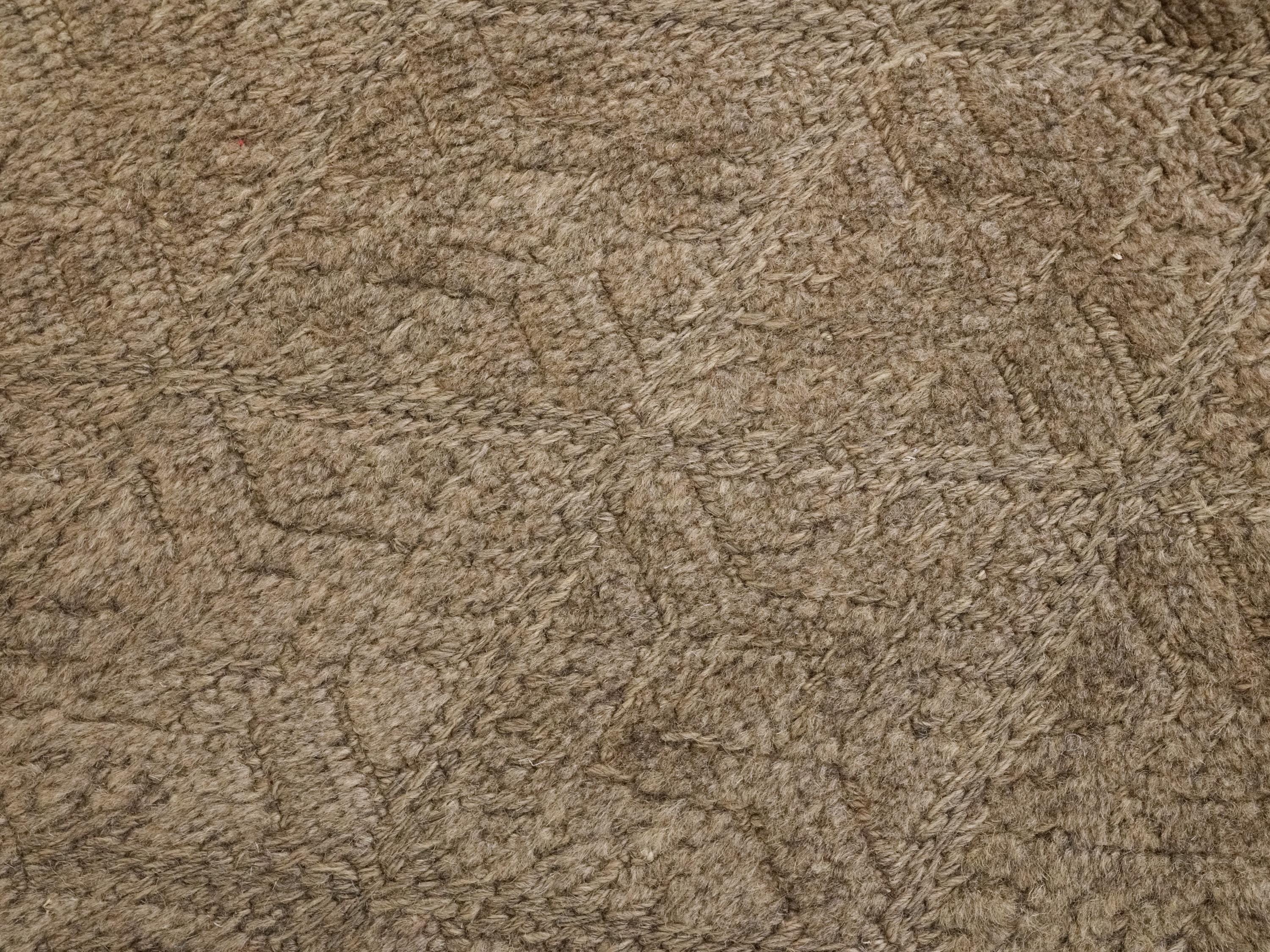 5x6 Ft Vintage Brown Tribal Kilim Rug - Hand Knotted Wool Area Rug