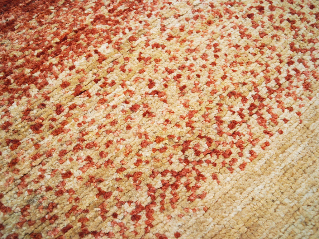 4x6 Ft Orange Gabbeh Rug - Hand Knotted Wool Rug