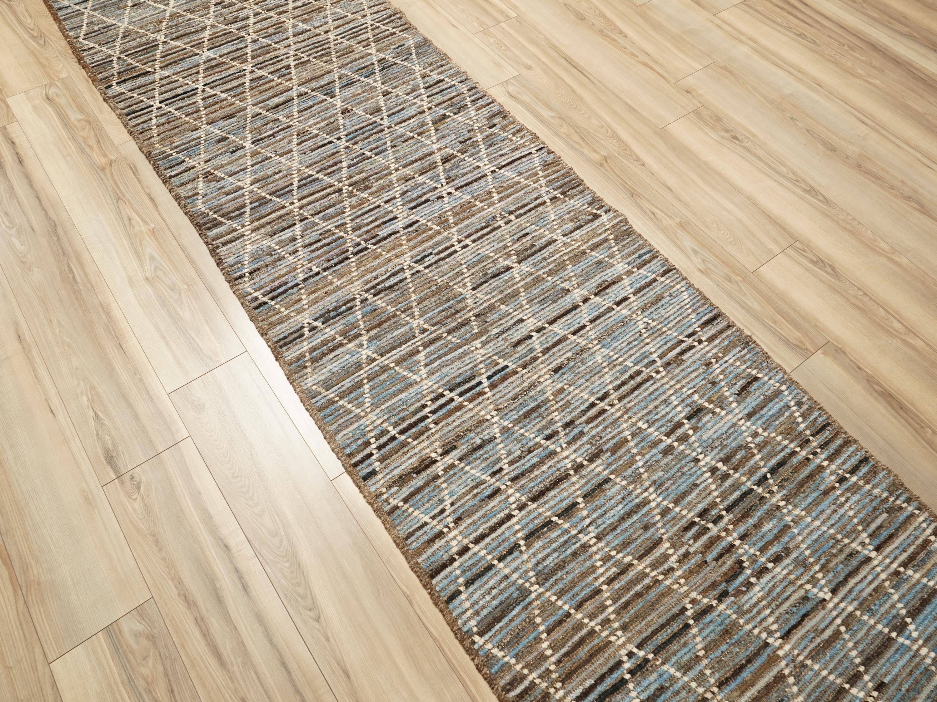 16 Ft Moroccan Runner Rug - Handmade Wool Rug