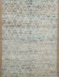 6x9 Ft Light Blue Moroccan Rug - Afghan Handmade Area Rug