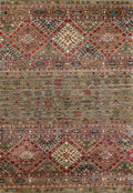 3x4 Ft Brown Khorjin Rug - Traditional Afghan Rug