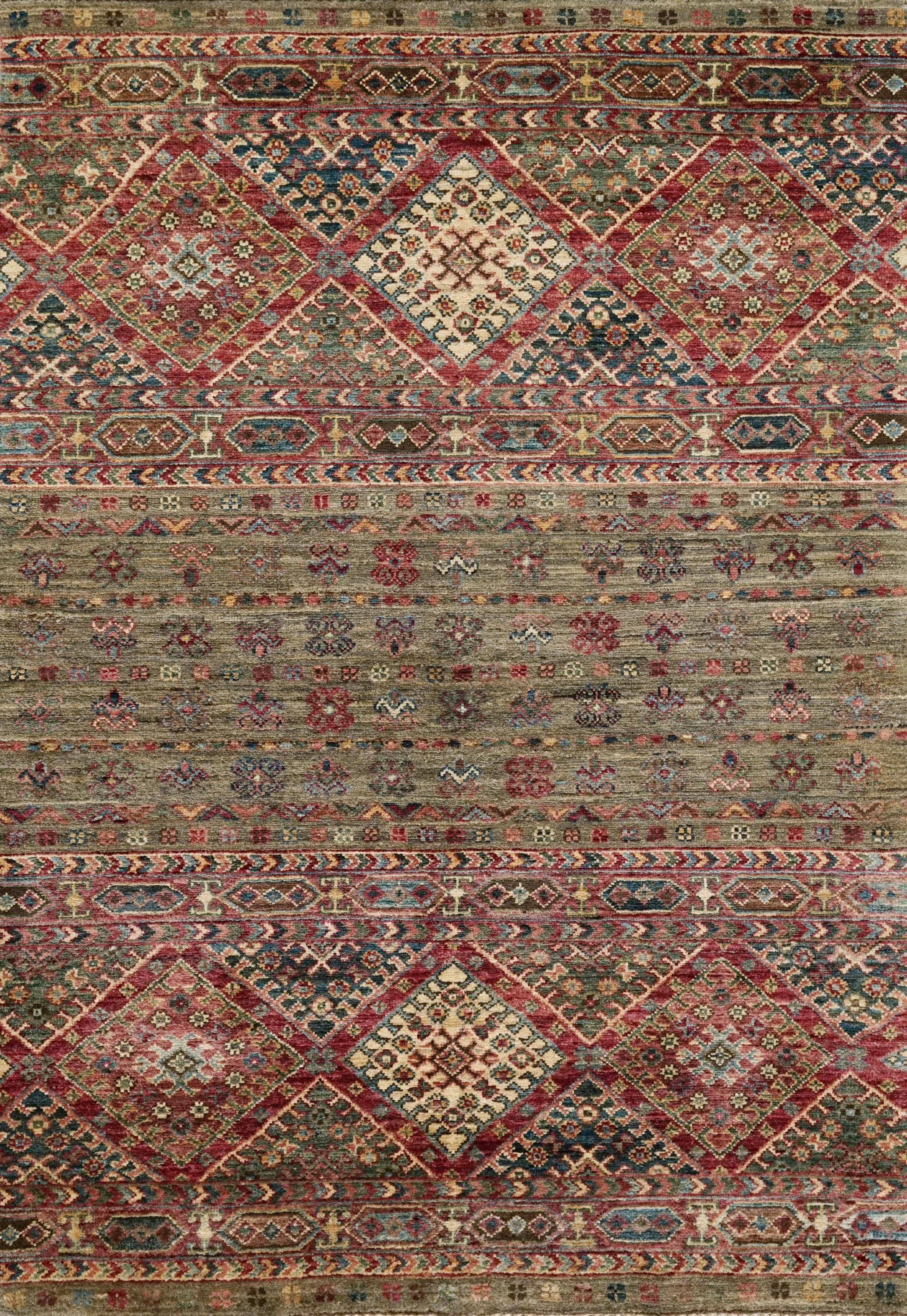 3x4 Ft Brown Khorjin Rug - Traditional Afghan Rug