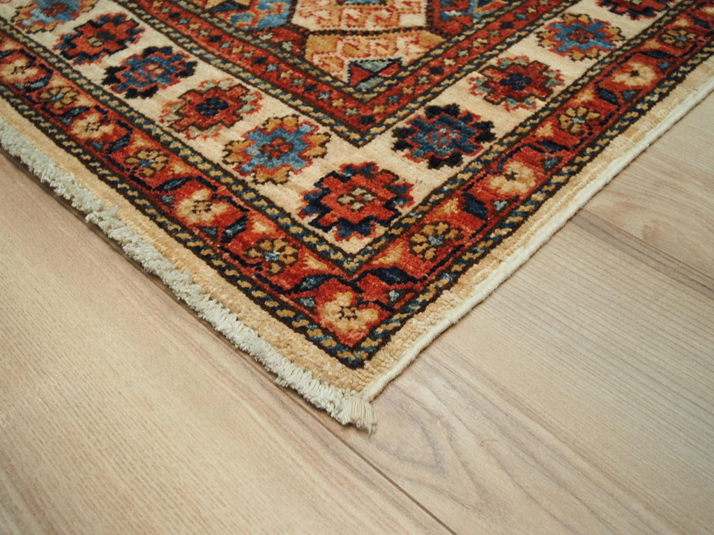 3x5 Ft Orange Heriz Rug - Oriental Accent Rug