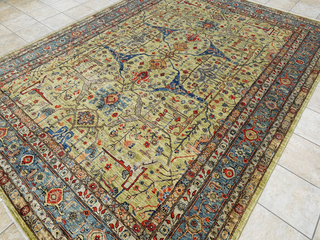 9x12 Ft Green Bidjar Rug - Afghan Oriental Area Rug