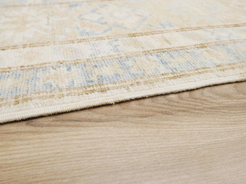 5x8 Ft Beige Heriz Rug - Afghan Wool Area Rug
