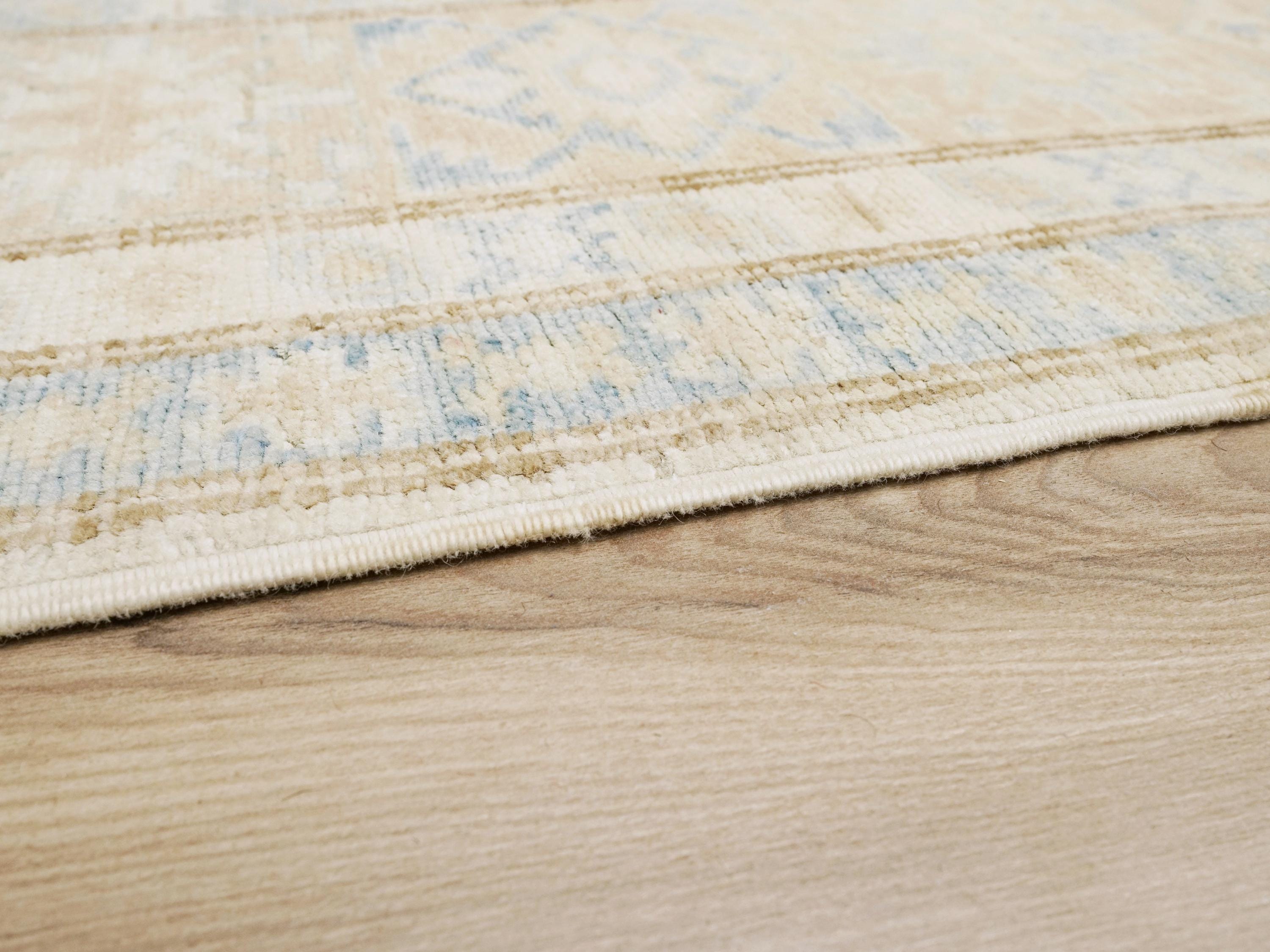 5x8 Ft Beige Heriz Rug - Afghan Wool Area Rug