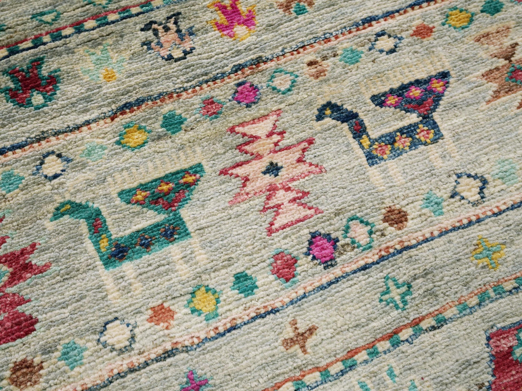3x5 Ft Cyran Khorjin Rug - Traditional Tribal Design
