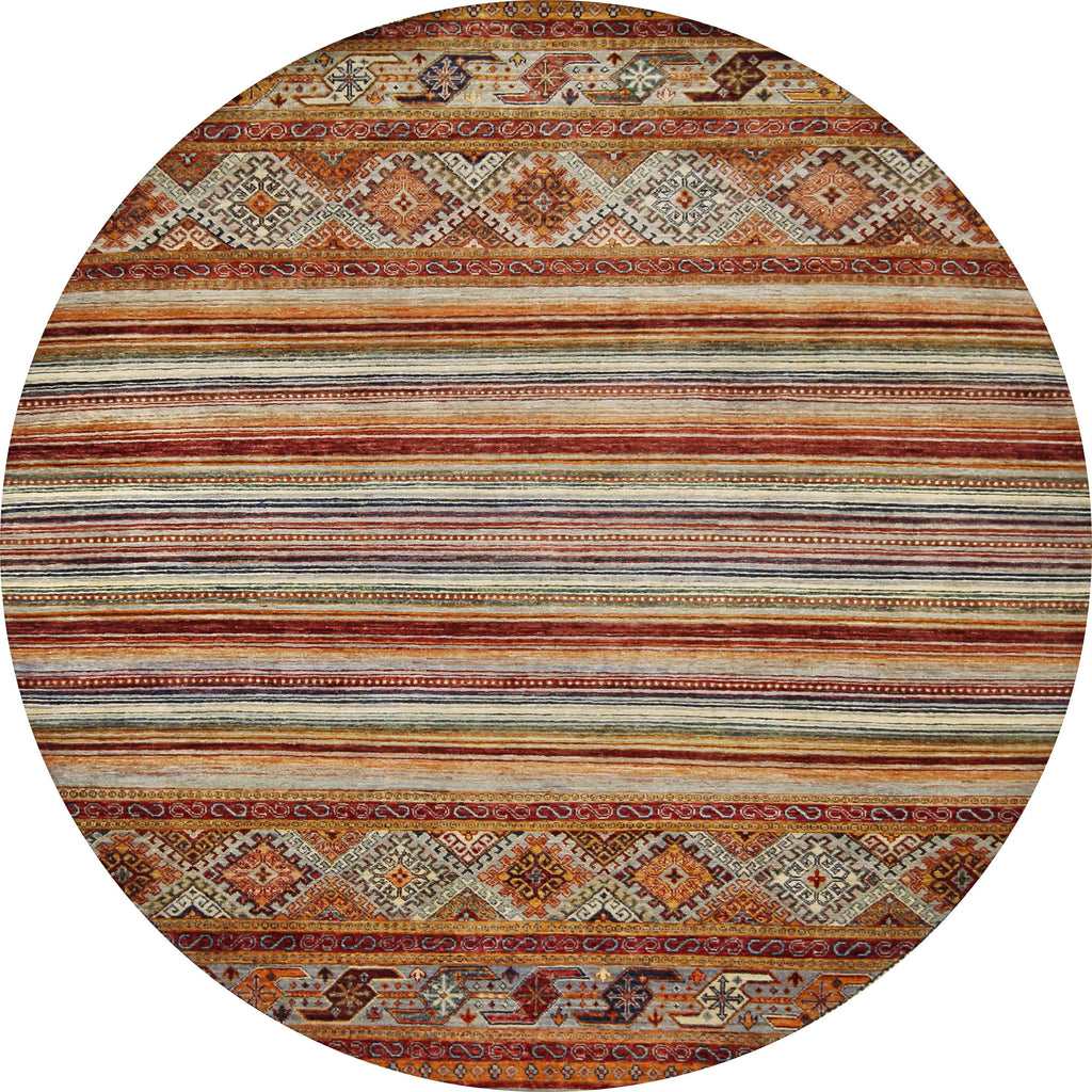 7x7 Ft Khorjin Rug - Handmade Oriental Wool Rug