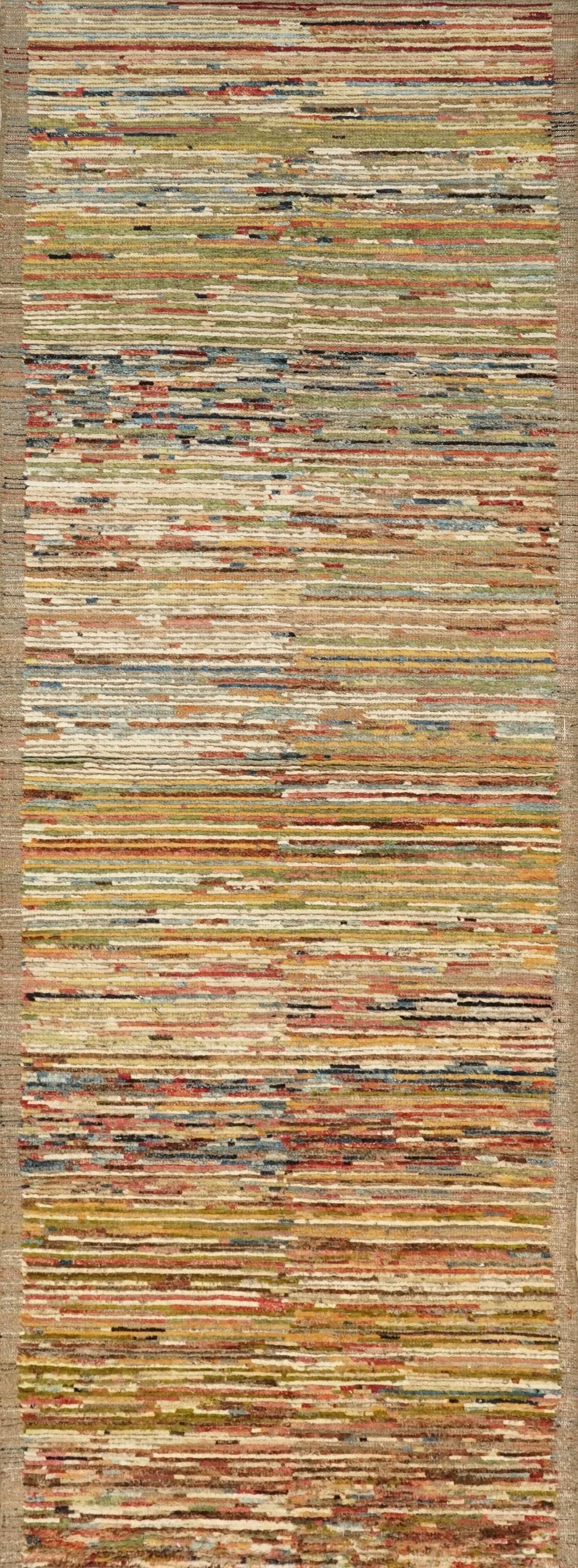 12 Ft Colorful Moroccan Wool Runner – Afghan Handmade Rug