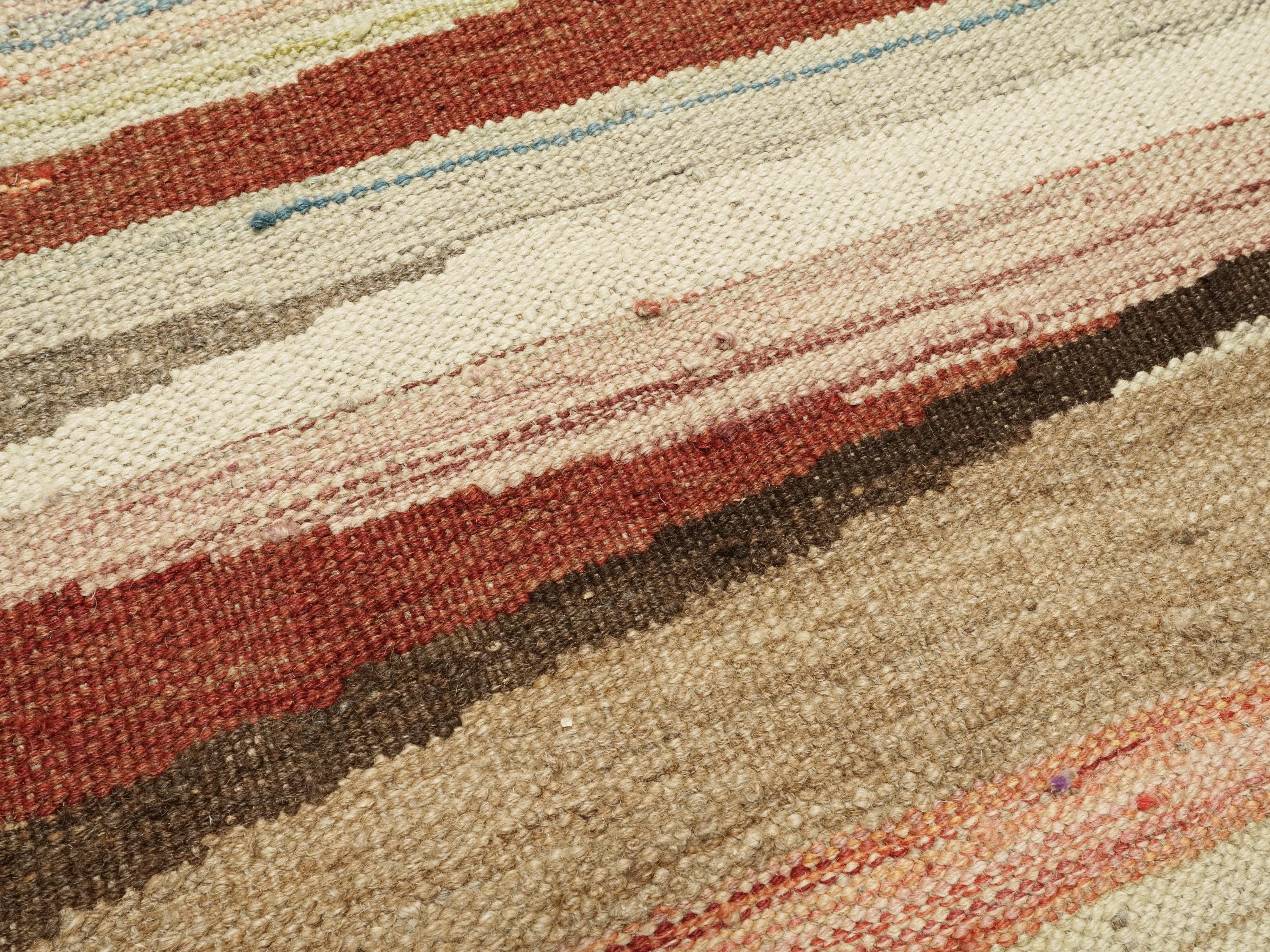 8x10 Ft Kilim Rug - Flat Weave Afghan Rug