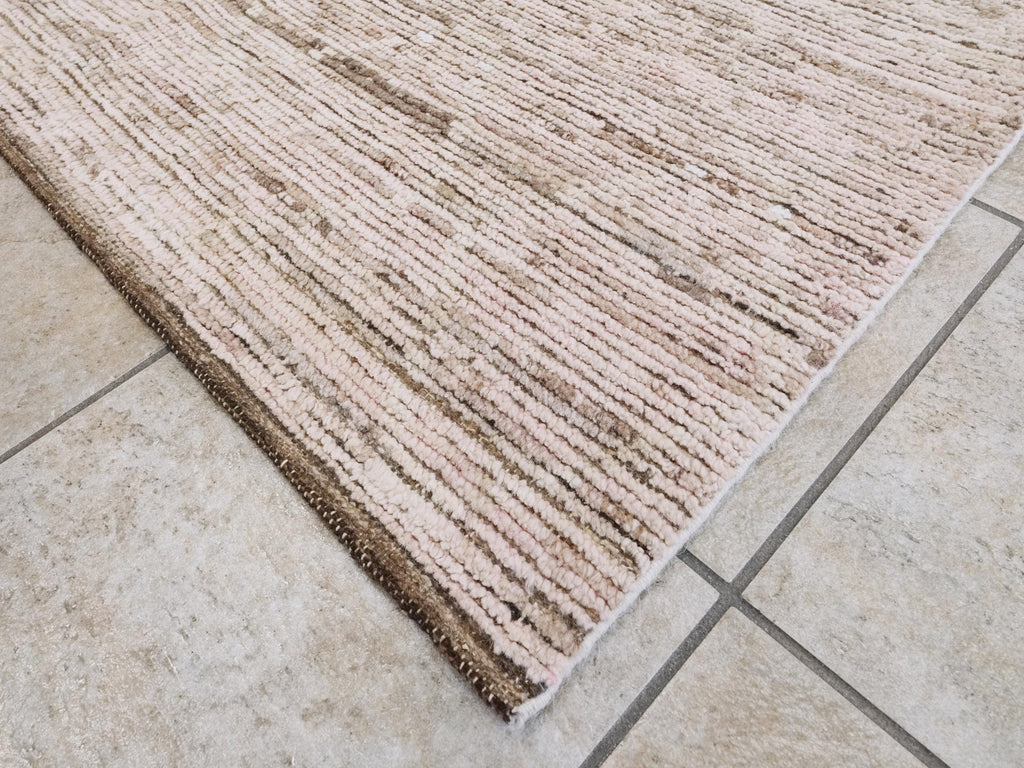 8x10 Ft Pink Moroccan Rug - Hand Knotted Wool Area Rug