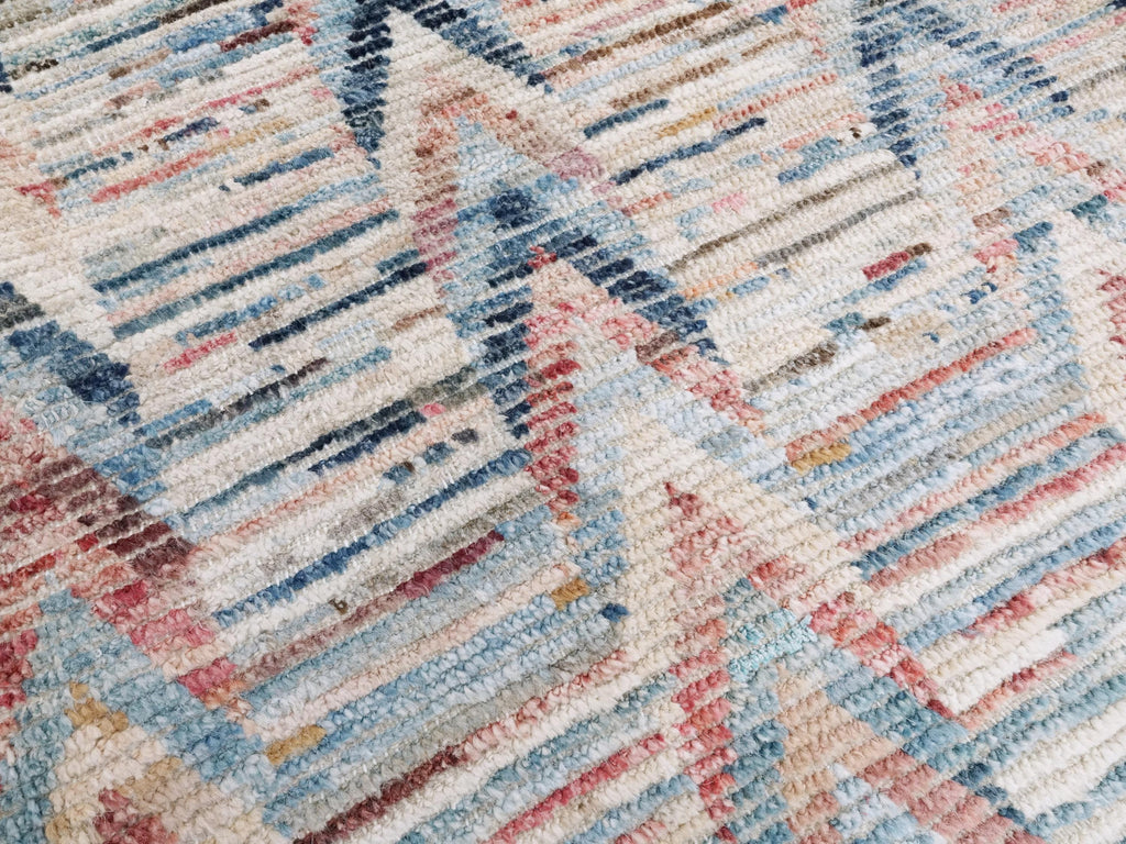 10x14 Ft Colorful Moroccan Rug - Afghan Handmade Wool Rug