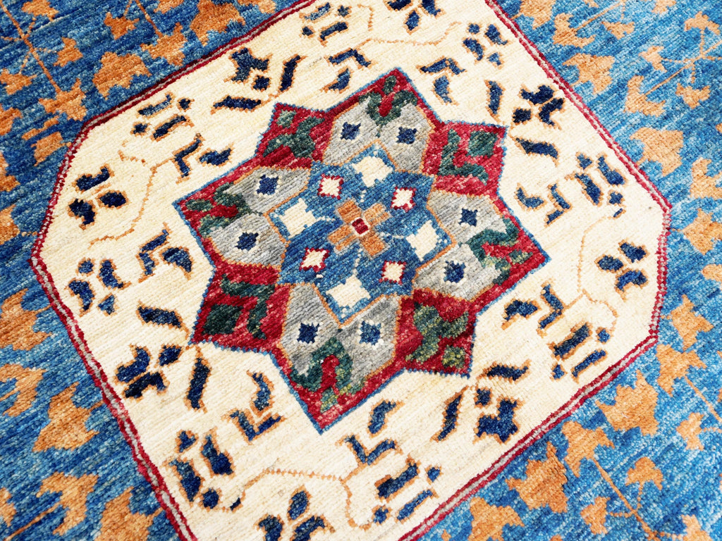 12x15 Ft Red & Blue Mamluk Rug - Handmade Afghan Oriental Rug - Oversize