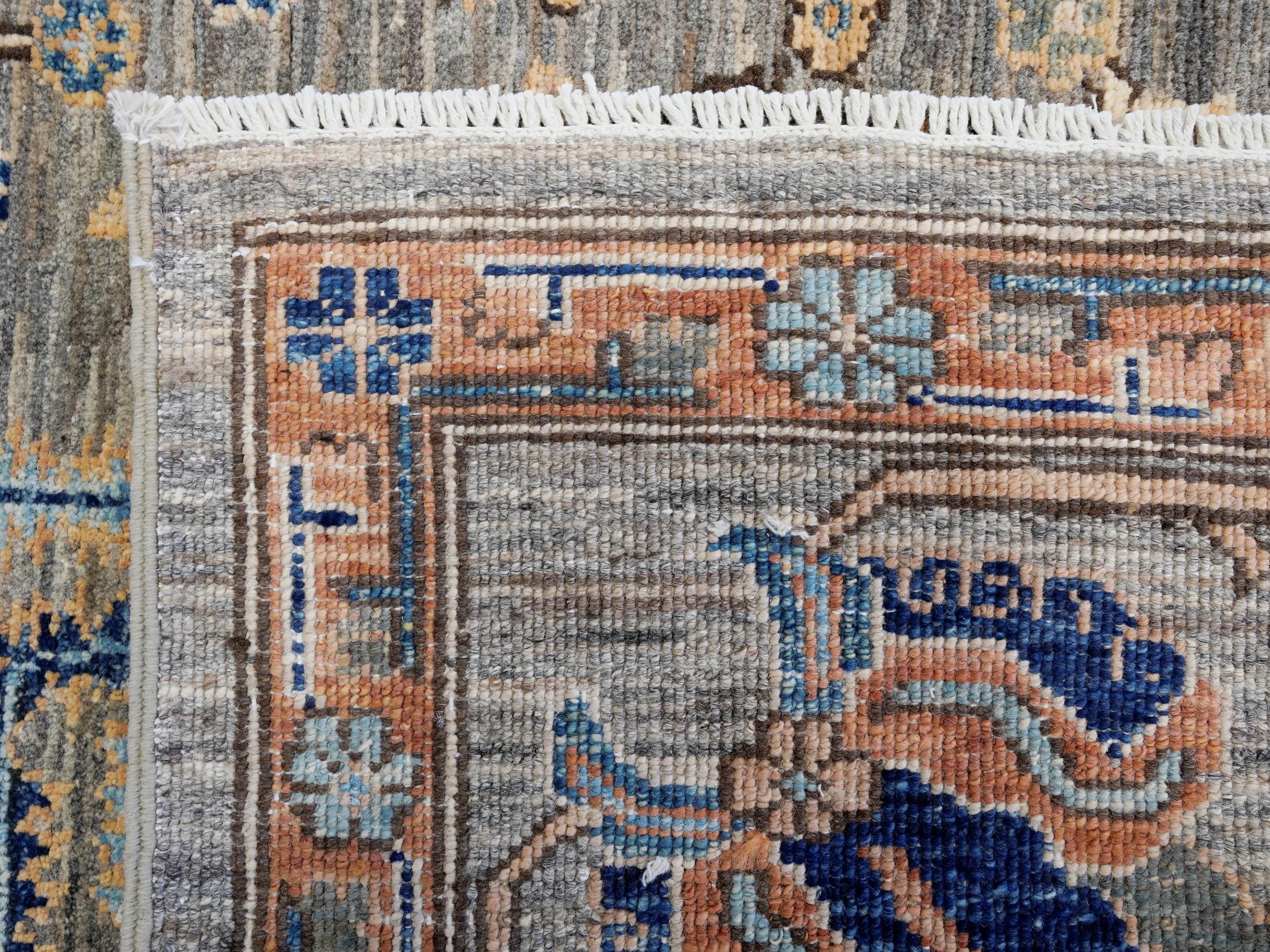 8x10 Ft Brown Serapi Rug - Hand Knotted Oriental Area Rug