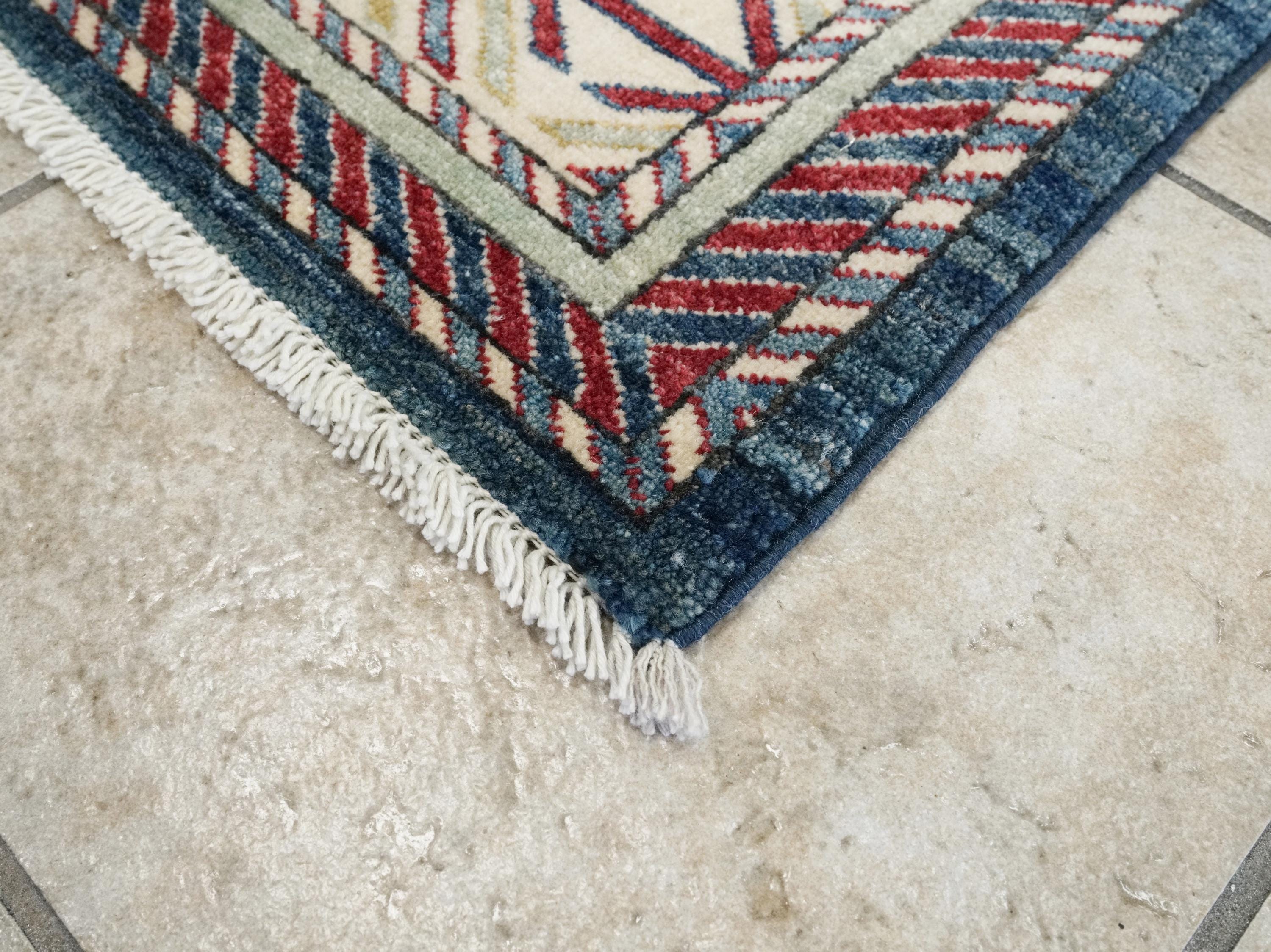 5x7 Ft Blue Bidjar Rug - Oriental Tribal Area Rug