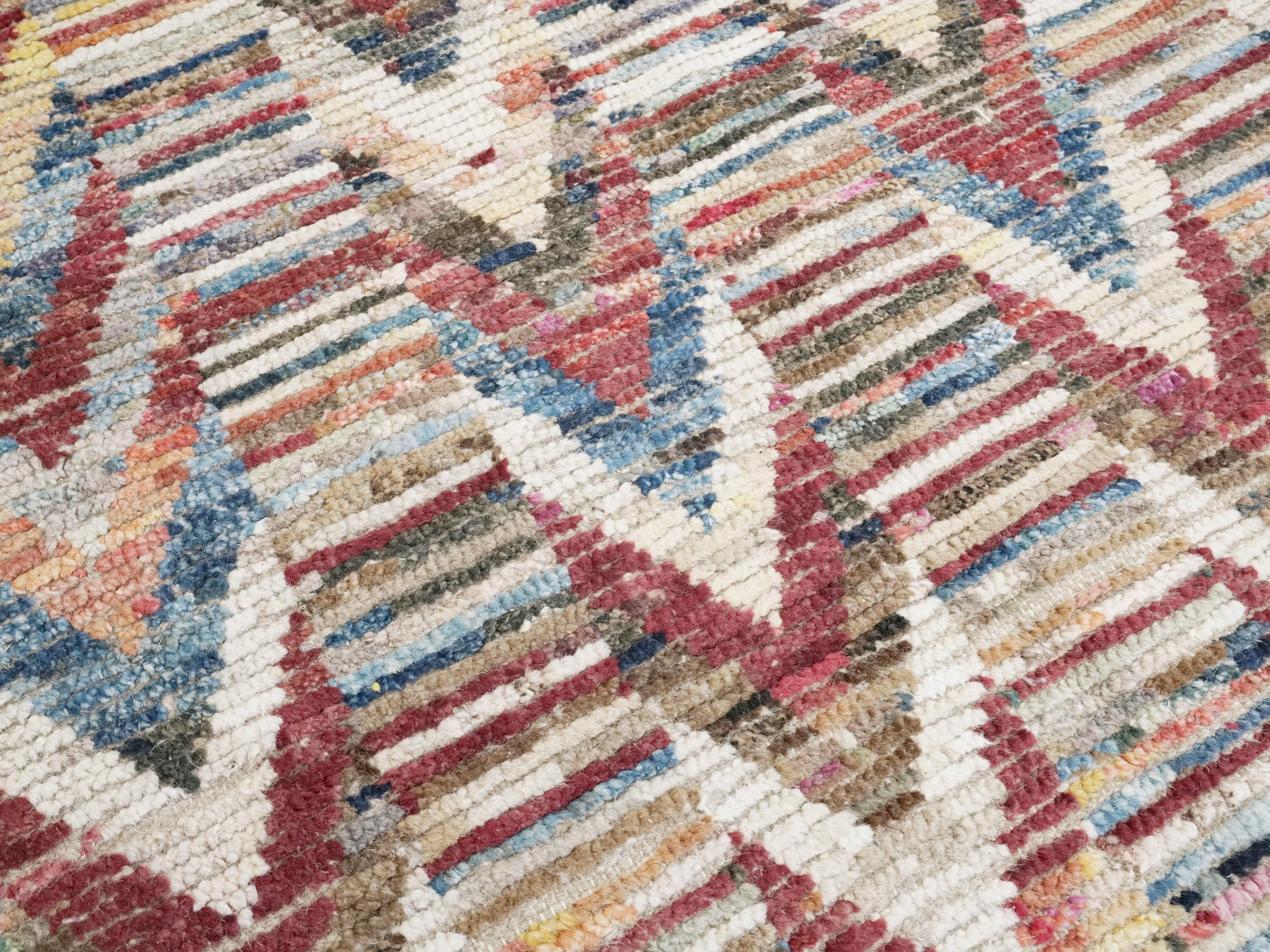 10x13 Ft Large Colorful Moroccan Rug - Afghan Wool Rug