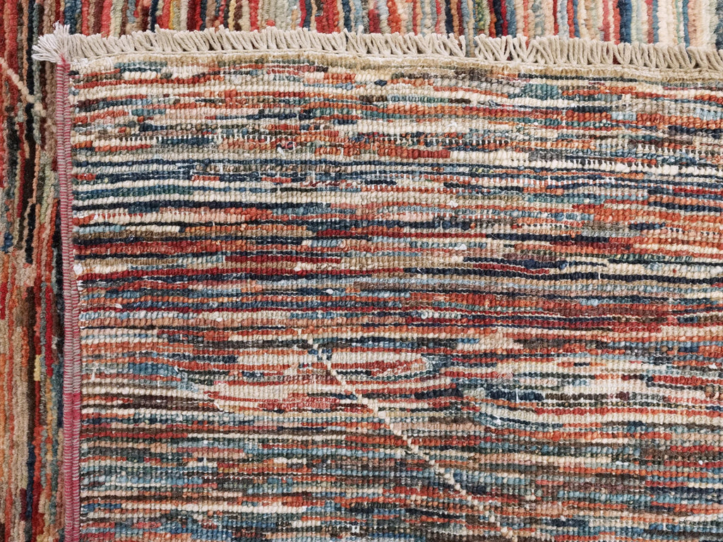 8x10 Ft Colorful Handmade Gabbeh Rug - Afghan Wool Area Rug