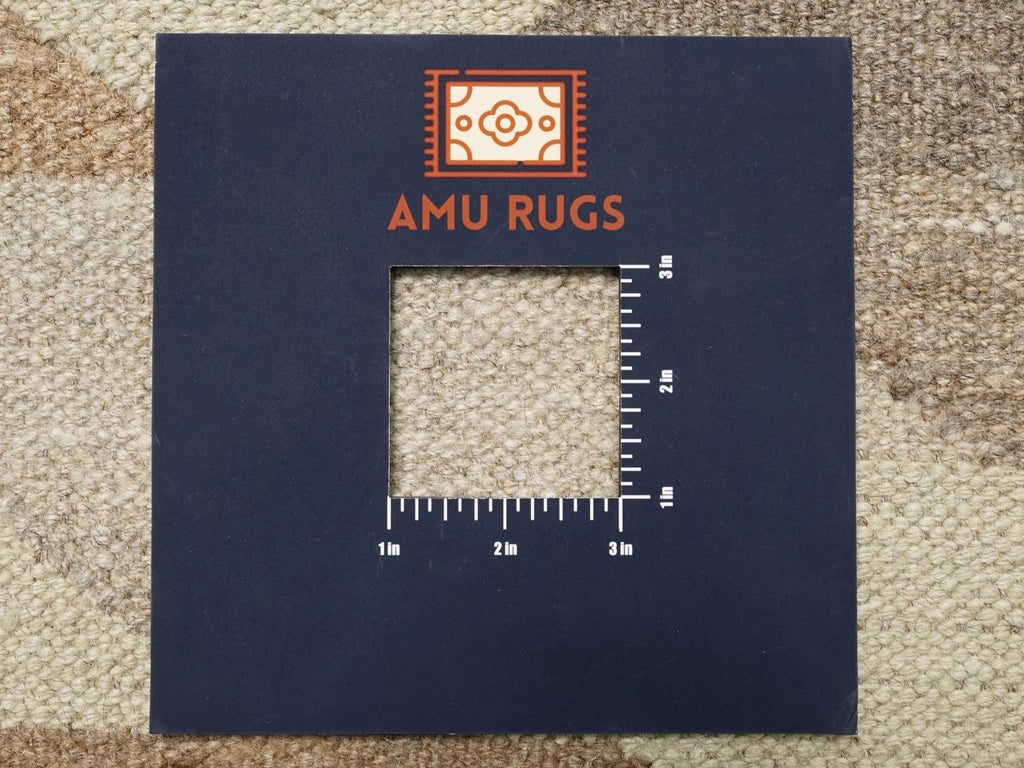 8x10 Ft Brown Kilim Rug - Flat Weave Area Rug