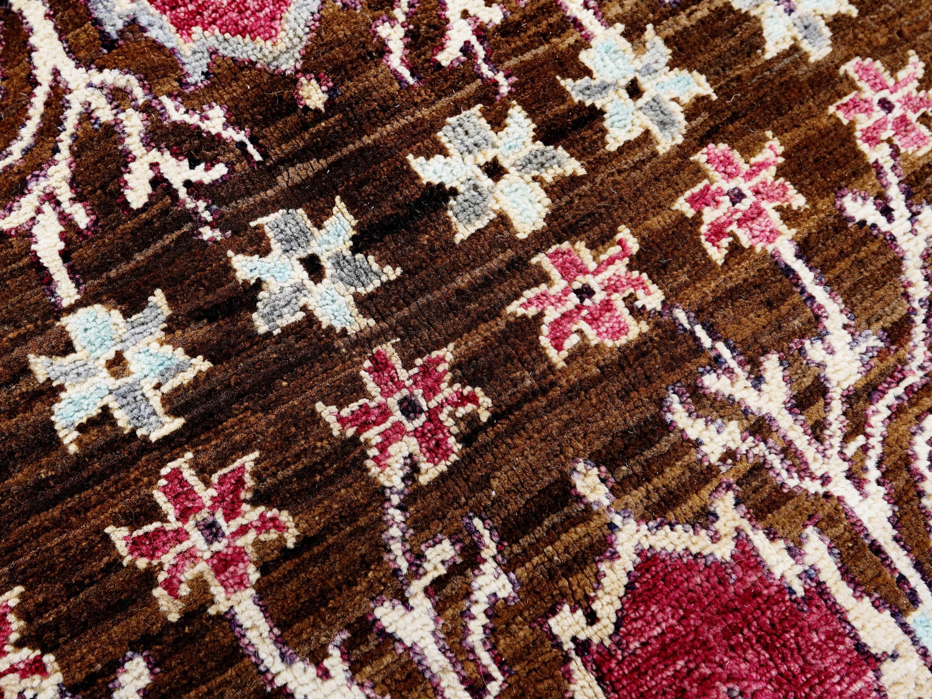 8x10 Ft Brown Bidjar Rug - Hand Knotted Oriental Rug