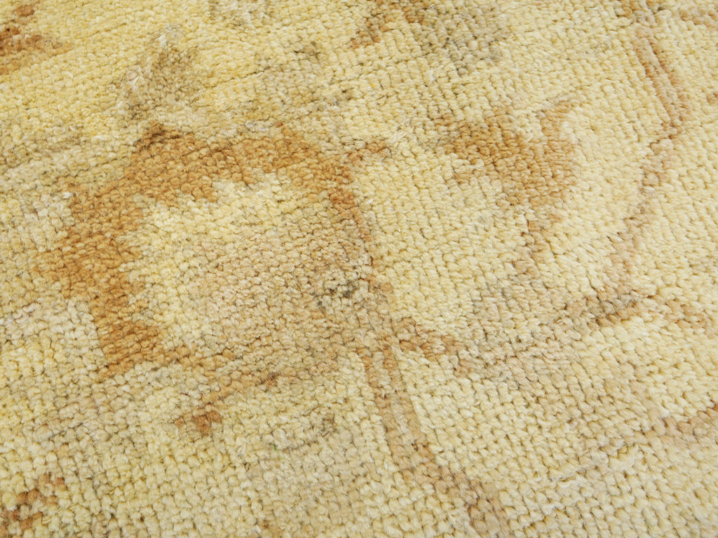 9x12 Ft Beige Ushak Rug - Hand Knotted Afghan Oriental Rug