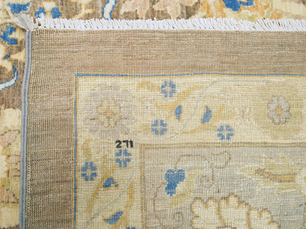 9x13 Ft Brown Bidjar Rug - Hand Knotted Oriental Area Rug - Persian Design