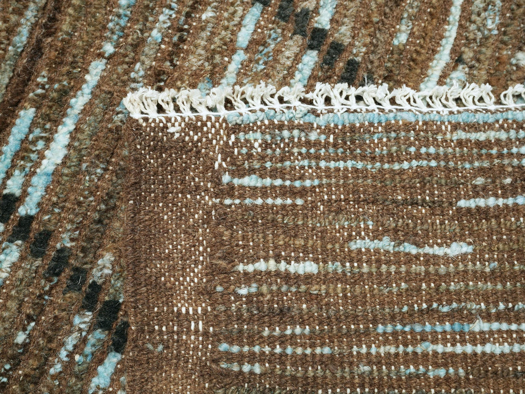 3x5 Ft Coral Blue Moroccan Rug - Afghan Wool Rug