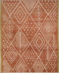9x12 Ft Rustic Red Moroccan Rug - Hand Knotted Area Rug