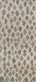 Hand Knotted Beige Moroccan Rug - 7x16 Ft Afghan Wool Runner