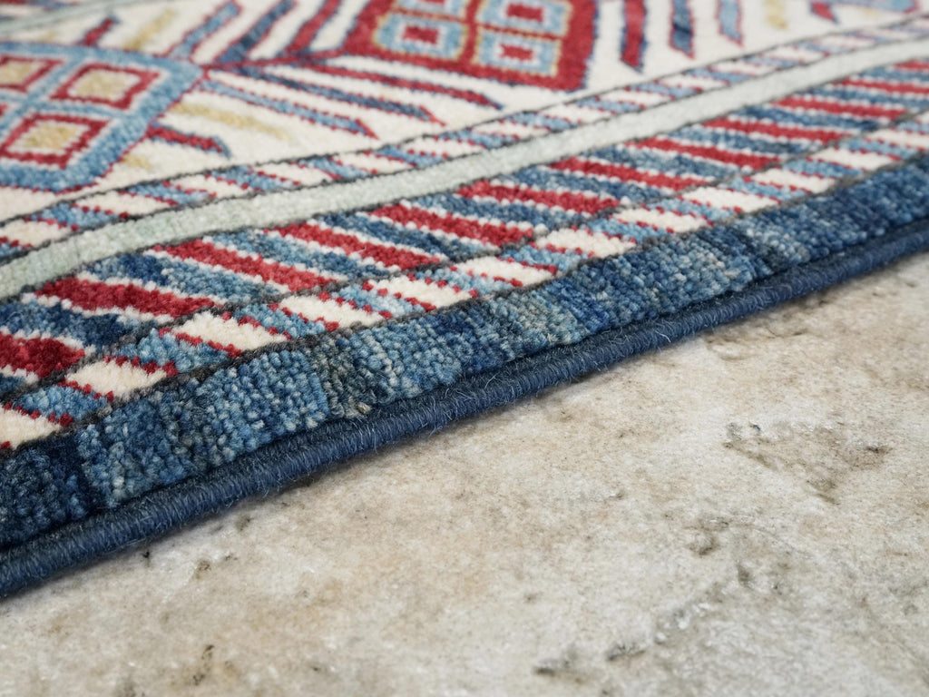 5x7 Ft Blue Bidjar Rug - Oriental Tribal Area Rug
