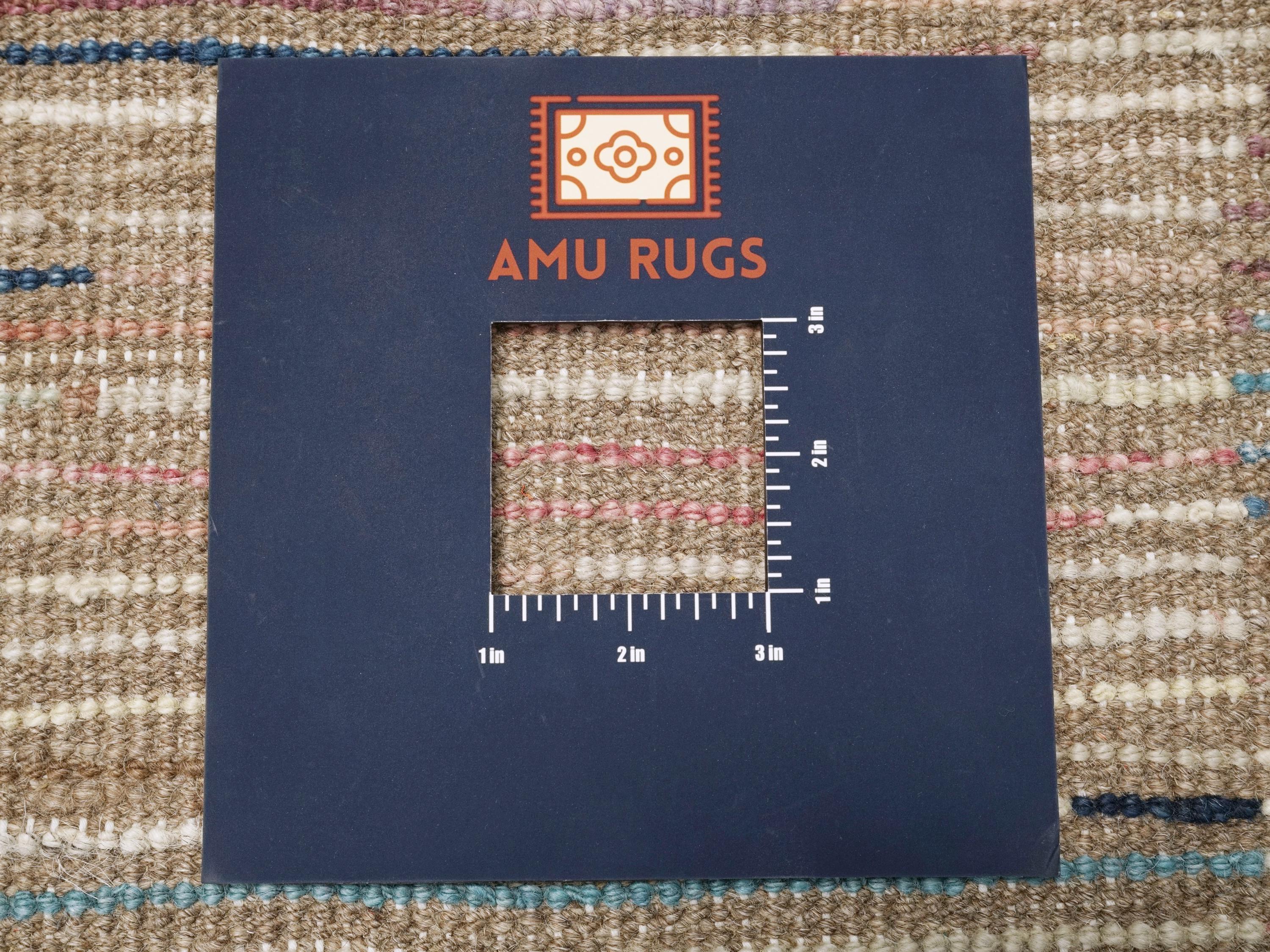 5x8 Ft Beige & Blue Moroccan Rug - Wool Area Rug